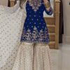 VLM 264 Navy Blue in Fox Georgette Embroidery Work & Lace Work Salwar Suit . Best Price ₹2399. Delivery 4-6 Working Days. Shop now. | Jump Suits, Tops & Bottoms, Track Suits, Salwar suit, Casual Suits, Creative suits, Designer Suits, Palazzo Suits, Party Wear Suits, Patiala Suits, Straight Suits, Trendy Wear