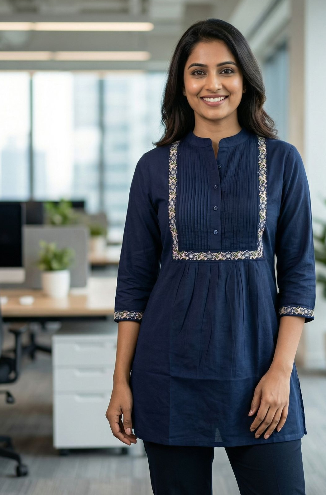 INLI Charmi vol 1 Navy Blue Color Rayon Kurti with malti Embroidery Work. Festive Deal ₹1349. Delivery 4-6 Working Days. Shop now. | Kurti, Bollywood Kurti, Creative Kurtis, Designer Kurti, Party Wear Kurti, Selfie Kurti