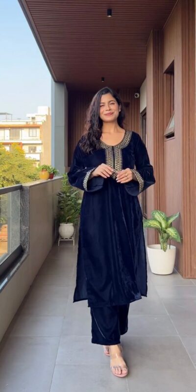 LG 2023 Navy Blue Velvet Salwar Suit with Embroidery Work. Wedding, Party, Festive, Events Get it for ₹2029. Delivery 4-6 Working Days. Shop now. | Jump Suits, Tops & Bottoms, Track Suits, Salwar suit, Casual Suits, Creative suits, Designer Suits, Palazzo Suits, Party Wear Suits, Patiala Suits, Straight Suits, Trendy Wear