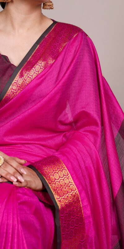 YNF 7408 Pink Color Poly Cotton Saree With Zari Work. Wedding, Party, Festive, Events, Affordable Price ₹1399. Delivery 4-6 Working Days. Shop now. | Sarees, Bollywood Sarees, Creative Sarees, Designer Sarees, Embroidered Sarees, Ethnic Saree, Modern Digital sarees, Party Wear Sarees