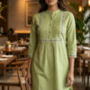 INLI Charmi vol 1 Pista Color Rayon Kurti with malti Embroidery Work. Festive Deal ₹1349. Delivery 4-6 Working Days. Shop now. | Kurti, Bollywood Kurti, Creative Kurtis, Designer Kurti, Party Wear Kurti, Selfie Kurti