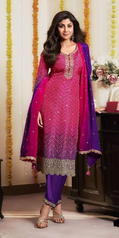 MF 1004 Purple Chinoon Silk Salwar Suit with Embroidery Work. Available at ₹1749 only. Delivery 4-6 Working Days. Shop now. | Jump Suits, Tops & Bottoms, Track Suits, Salwar suit, Casual Suits, Creative suits, Designer Suits, Palazzo Suits, Party Wear Suits, Patiala Suits, Straight Suits, Trendy Wear