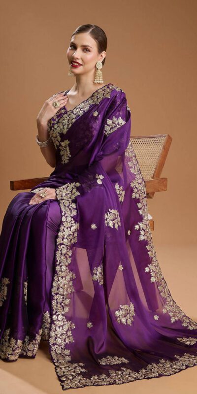 BT 1301 Purple Rangoli Silk Saree with Sequins Work & Embroidery Work. Now at just ₹1999. Delivery 4-6 Working Days. Shop now. | Sarees, Bollywood Sarees, Creative Sarees, Designer Sarees, Embroidered Sarees, Ethnic Saree, Modern Digital sarees, Party Wear Sarees