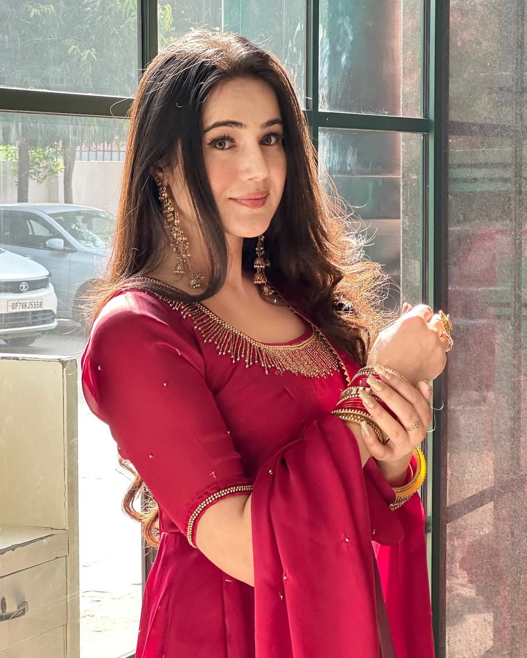 ZF 427 Red Fendy Silk Gown Perfect for Wedding, Party, Haldi, Reception, Holi – . Now at just ₹2099. Delivery 4-6 Working Days. Shop now. | Gowns, Bollywood Gowns, Creative Gowns, Designer Gowns, Embroidered Gowns, Party Wear Gowns