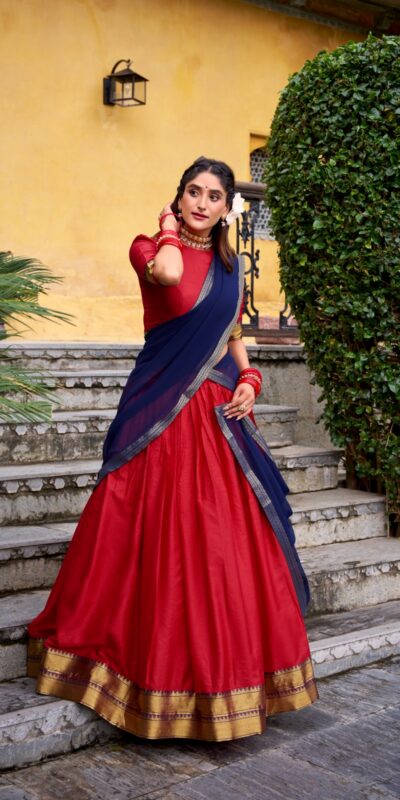 LNB 2029 Red Poly Cotton Lehenga Choli Perfect for Wedding, Party, Bridal Wear, Sangeet, Baisakhi –. Affordable Price ₹1899. Delivery 4-6 Working Days. | Lehenga, Bollywood Lehenga, Creative Lehenga, Designer Lehenga, Embroidered Lehenga, Party Wear Lehenga