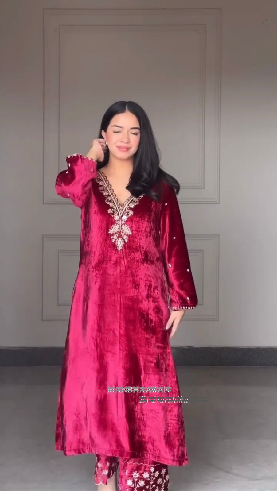 LG 2025 Red Velvet Salwar Suit with Embroidery Work & Lace Work. Exclusive Offer ₹1899. Delivery 4-6 Working Days. Shop now. | Jump Suits, Tops & Bottoms, Track Suits, Salwar suit, Casual Suits, Creative suits, Designer Suits, Palazzo Suits, Party Wear Suits, Patiala Suits, Straight Suits, Trendy Wear