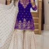 VLM 264 Royal Blue in Fox Georgette Embroidery Work & Lace Work Salwar Suit . Best Price ₹2399. Delivery 4-6 Working Days. Shop now. | Jump Suits, Tops & Bottoms, Track Suits, Salwar suit, Casual Suits, Creative suits, Designer Suits, Palazzo Suits, Party Wear Suits, Patiala Suits, Straight Suits, Trendy Wear