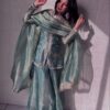 Sky Blue Fandy Silk Sequins Work Salwar Suit
