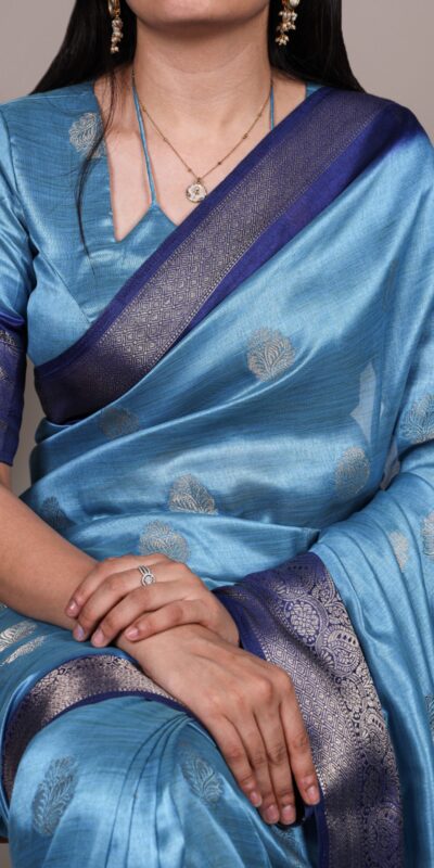 YNF 7909 Sky Blue in Rumali Silk Zari Work Saree . Wedding, Party, Festive, Events Now at just ₹1549. Delivery 4-6 Working Days. Shop now. | Sarees, Bollywood Sarees, Creative Sarees, Designer Sarees, Embroidered Sarees, Ethnic Saree, Modern Digital sarees, Party Wear Sarees