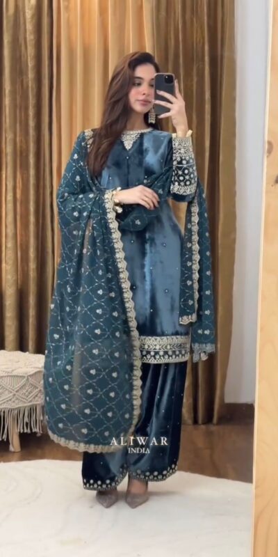 BE 412 Teal Georgette Salwar Suit with Embroidery Work. Wedding, Party, Festive, Events, Special Price ₹2149. Delivery 4-6 Working Days. Shop now. | Jump Suits, Tops & Bottoms, Track Suits, Salwar suit, Casual Suits, Creative suits, Designer Suits, Palazzo Suits, Party Wear Suits, Patiala Suits, Straight Suits, Trendy Wear