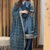 BE 412 Teal Georgette Salwar Suit with Embroidery Work. Wedding, Party, Festive, Events, Special Price ₹2149. Delivery 4-6 Working Days. Shop now. | Jump Suits, Tops & Bottoms, Track Suits, Salwar suit, Casual Suits, Creative suits, Designer Suits, Palazzo Suits, Party Wear Suits, Patiala Suits, Straight Suits, Trendy Wear