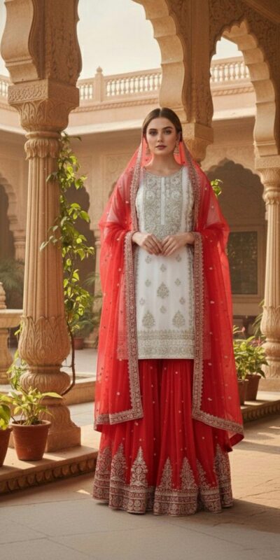 ZSR 3146 White Pure Georgette Salwar Suit Perfect for Wedding, Party, Karwa Chauth, Festival Celebrations, Lohri – . Special Price ₹2149. Delivery 4 | Jump Suits, Salwar suit, Casual Suits, Creative suits, Designer Suits, Palazzo Suits, Party Wear Suits, Patiala Suits, Straight Suits