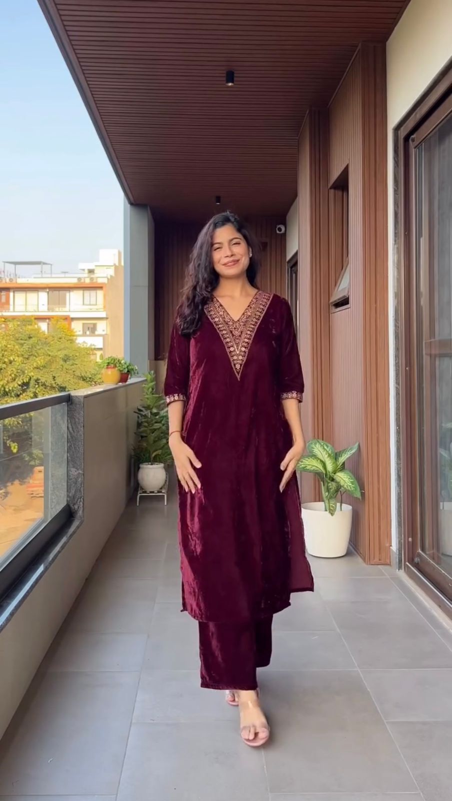 LG 2023 Wine Velvet Salwar Suit with Embroidery Work. Wedding, Party, Festive, Events Get it for ₹2029. Delivery 4-6 Working Days. Shop now. | Jump Suits, Tops & Bottoms, Track Suits, Salwar suit, Casual Suits, Creative suits, Designer Suits, Palazzo Suits, Party Wear Suits, Patiala Suits, Straight Suits, Trendy Wear