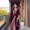 LG 2023 Wine Velvet Salwar Suit with Embroidery Work. Wedding, Party, Festive, Events Get it for ₹2029. Delivery 4-6 Working Days. Shop now. | Jump Suits, Tops & Bottoms, Track Suits, Salwar suit, Casual Suits, Creative suits, Designer Suits, Palazzo Suits, Party Wear Suits, Patiala Suits, Straight Suits, Trendy Wear
