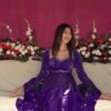 Purple Fendy Silk Lace Work Salwar Suit