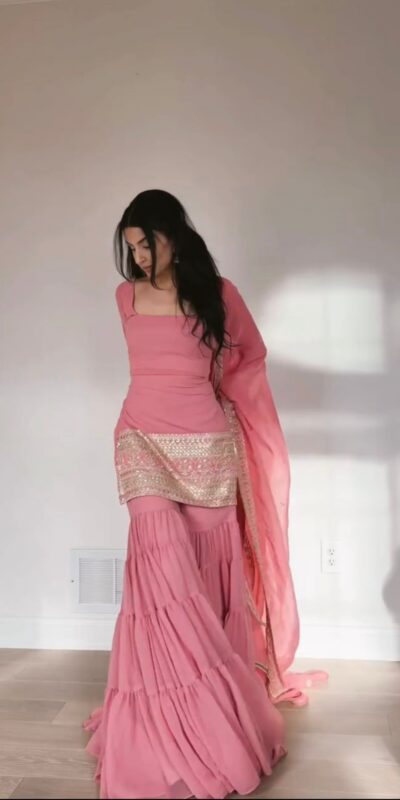 RTC 5962 Baby Pink Faux Georgette Salwar Suit Perfect for Wedding, Party, Cultural Events, Holi, Lohri – . Now at just ₹2049. Delivery 4-6 Working | Jump Suits, Salwar suit, Casual Suits, Creative suits, Designer Suits, Palazzo Suits, Party Wear Suits, Patiala Suits, Straight Suits