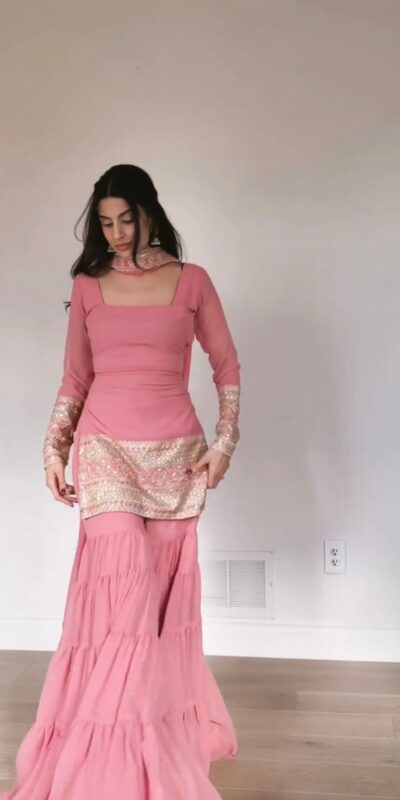 RTC 5962 Baby Pink Faux Georgette Salwar Suit Perfect for Wedding, Party, Cultural Events, Holi, Lohri – . Now at just ₹2049. Delivery 4-6 Working | Jump Suits, Salwar suit, Casual Suits, Creative suits, Designer Suits, Palazzo Suits, Party Wear Suits, Patiala Suits, Straight Suits