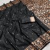 MB 197 Black Color Banarasi Silk Saree with Zari Work & Lace Work. Exclusive Offer ₹1899. Delivery 4-6 Working Days. Shop now. | Sarees, Bollywood Sarees, Creative Sarees, Designer Sarees, Embroidered Sarees, Ethnic Saree, Modern Digital sarees, Party Wear Sarees
