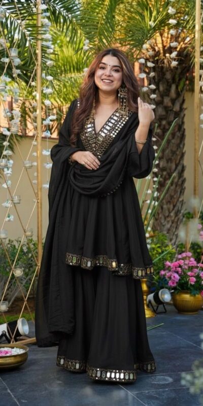 RTC 5942 Black in Black Cosmos Mirror Work & Lace Work Salwar Suit . Special Price ₹2549. Delivery 4-6 Working Days. Shop now. | Jump Suits, Tops & Bottoms, Track Suits, Salwar suit, Casual Suits, Creative suits, Designer Suits, Palazzo Suits, Party Wear Suits, Patiala Suits, Straight Suits, Trendy Wear