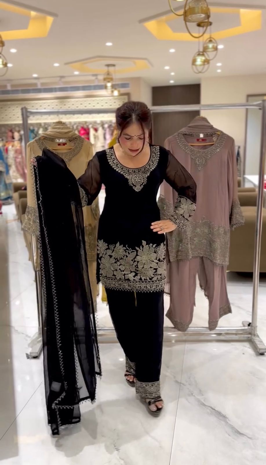 SSR 519 Black Faux Georgette Salwar Suit Perfect for Wedding, Party, Ganesh Chaturthi, Lohri, Bridal Wear – . Affordable Price ₹1849. Delivery 4-6 Wor | Jump Suits, Tops & Bottoms, Track Suits, Salwar suit, Casual Suits, Creative suits, Designer Suits, Palazzo Suits, Party Wear Suits, Patiala Suits, Straight Suits, Trendy Wear