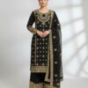 SRK 5231 Red Color Pure Chinnon Silk With Embroidery Sequence Work Salwar Suit Casual, Wedding, Party, Festive, Events Etc.4-6 Working Days@ 2699/-only | Jump Suits, Salwar suit, Casual Suits, Creative suits, Designer Suits, Palazzo Suits, Party Wear Suits, Patiala Suits, Straight Suits