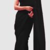 JR 617 Black Color Georgette Embroidery Deual Sequence Saree Casual, Wedding, Festive, Events Expected Delivery  4-6 Working Days @1649/- | Sarees, Bollywood Sarees, Creative Sarees, Designer Sarees, Embroidered Sarees, Ethnic Saree, Modern Digital sarees, Party Wear Sarees