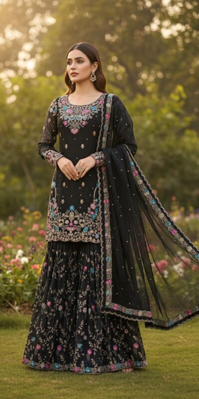RTC 5956 Black Organza Silk Salwar Suit Perfect for Wedding, Party, Mehendi, Lohri, Housewarming – . Special Price ₹3049. Delivery 4-6 Working Days. | Jump Suits, Salwar suit, Casual Suits, Creative suits, Designer Suits, Palazzo Suits, Party Wear Suits, Patiala Suits, Straight Suits