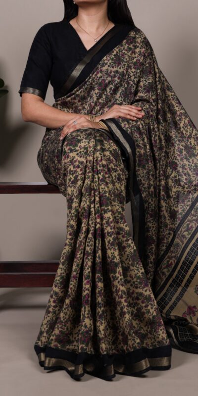 YNF 7200 Black Color Polyester Viscose Chanderi Saree with Zari Work. Get it for ₹1599. Delivery 4-6 Working Days. Shop now. | Sarees, Bollywood Sarees, Creative Sarees, Designer Sarees, Embroidered Sarees, Ethnic Saree, Modern Digital sarees, Party Wear Sarees
