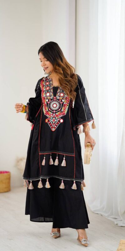 MF 912 Black in Rayon Cotton Embroidery & Mirror Work Salwar Suit . Introductory Price ₹1899. Delivery 4-6 Working Days. Shop now. | Jump Suits, Tops & Bottoms, Track Suits, Salwar suit, Casual Suits, Creative suits, Designer Suits, Palazzo Suits, Party Wear Suits, Patiala Suits, Straight Suits, Trendy Wear