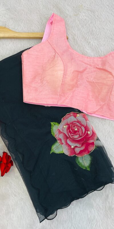 BT 412 Black TB Organza Saree with Digital Print. Wedding, Party, Festive, Events, Navratri Garba, Special Price ₹1649. Delivery 4-6 Working Days. Shop now. | Sarees, Bollywood Sarees, Creative Sarees, Designer Sarees, Embroidered Sarees, Ethnic Saree, Modern Digital sarees, Party Wear Sarees