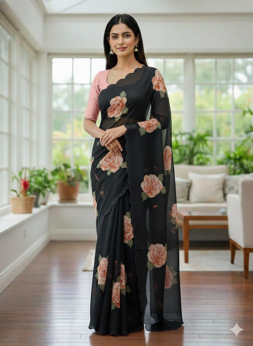 BT 412 Black TB Organza Saree with Digital Print. Wedding, Party, Festive, Events, Navratri Garba, Special Price ₹1649. Delivery 4-6 Working Days. Shop now. | Sarees, Bollywood Sarees, Creative Sarees, Designer Sarees, Embroidered Sarees, Ethnic Saree, Modern Digital sarees, Party Wear Sarees