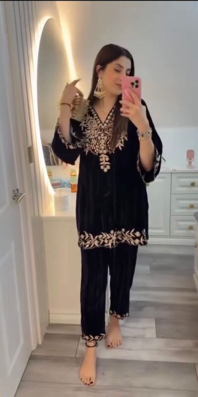 LG 2037 Black in Velvet Embroidery Work Salwar Suit. Wedding, Party, Festive, Events Get it for ₹1799. Delivery 4-6 Working Days. Shop now. | Jump Suits, Tops & Bottoms, Track Suits, Salwar suit, Casual Suits, Creative suits, Designer Suits, Palazzo Suits, Party Wear Suits, Patiala Suits, Straight Suits, Trendy Wear