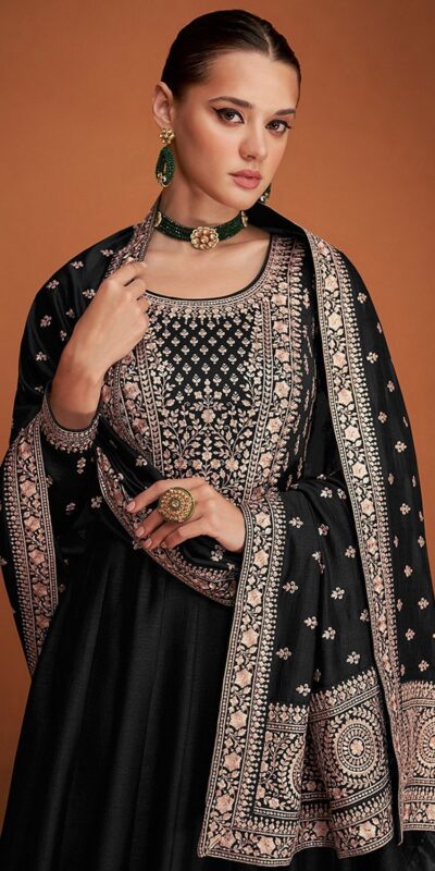 FC 9577 Black Color Vichitra Salwar Suit with Embroidery Work. Available at ₹2649 only. Delivery 4-6 Working Days. Shop now. | Jump Suits, Tops & Bottoms, Track Suits, Salwar suit, Casual Suits, Creative suits, Designer Suits, Palazzo Suits, Party Wear Suits, Patiala Suits, Straight Suits, Trendy Wear