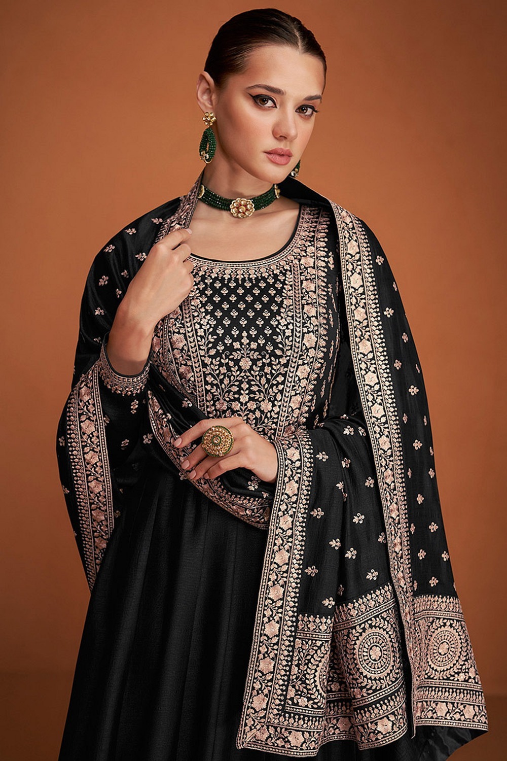 FC 9577 Black Color Vichitra Salwar Suit with Embroidery Work. Available at ₹2649 only. Delivery 4-6 Working Days. Shop now. | Jump Suits, Tops & Bottoms, Track Suits, Salwar suit, Casual Suits, Creative suits, Designer Suits, Palazzo Suits, Party Wear Suits, Patiala Suits, Straight Suits, Trendy Wear