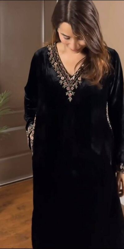 RTC 5810 Black Viscose velvet Salwar Suit. Perfect for Wedding, Party, Baby Shower, Housewarming, Eid – Get it for ₹1999. Delivery 4-6 Working Days. | Jump Suits, Salwar suit, Casual Suits, Creative suits, Designer Suits, Palazzo Suits, Party Wear Suits, Patiala Suits, Straight Suits