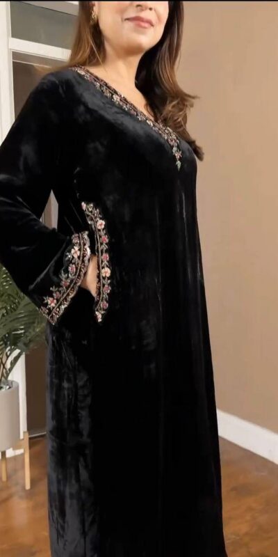 RTC 5810 Black Viscose velvet Salwar Suit. Perfect for Wedding, Party, Baby Shower, Housewarming, Eid – Get it for ₹1999. Delivery 4-6 Working Days. | Jump Suits, Salwar suit, Casual Suits, Creative suits, Designer Suits, Palazzo Suits, Party Wear Suits, Patiala Suits, Straight Suits