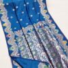 MB 3319 Blue Color Banarasi Lace Work Gold Zari Border Saree . Available at ₹1849 only. Delivery 4-6 Working Days. Shop now. | Sarees, Bollywood Sarees, Creative Sarees, Designer Sarees, Embroidered Sarees, Ethnic Saree, Modern Digital sarees, Party Wear Sarees