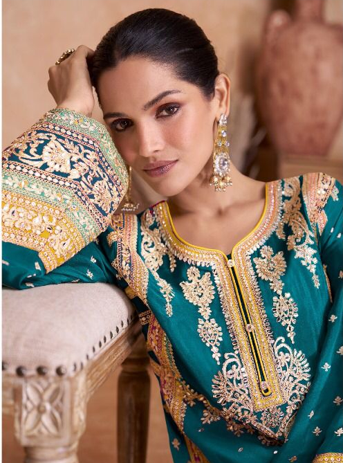 DS Ashirvad 7406 Blue in Color Chinon Embroidery Work Salwar Suit . Special Price ₹2449. Delivery 4-6 Working Days. Shop now. | Jump Suits, Tops & Bottoms, Track Suits, Salwar suit, Casual Suits, Creative suits, Designer Suits, Palazzo Suits, Party Wear Suits, Patiala Suits, Straight Suits, Trendy Wear