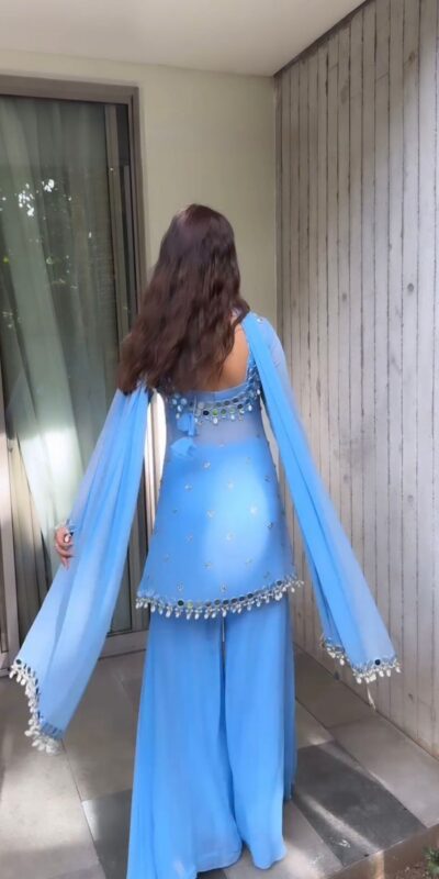 RTC 5779 Blue Faux Georgette Salwar Suit with Cowrie Work & Mirror Work. Best Price ₹1949. Delivery 4-6 Working Days. Shop now. | Jump Suits, Salwar suit, Casual Suits, Creative suits, Designer Suits, Palazzo Suits, Party Wear Suits, Patiala Suits, Straight Suits