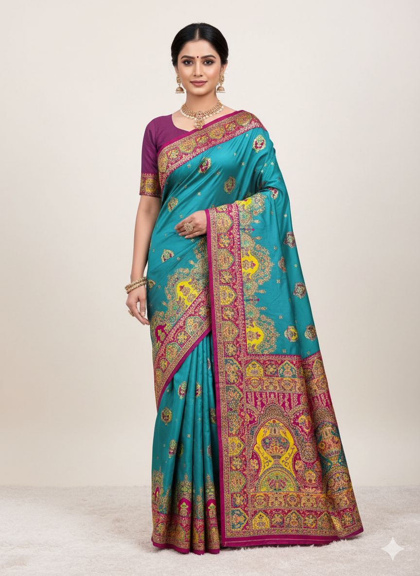 MB 56 Blue in Color Paithani Silk Lace Border & Lace Work Saree . Special Price ₹2399. Delivery 4-6 Working Days. Shop now. | Sarees, Bollywood Sarees, Creative Sarees, Designer Sarees, Embroidered Sarees, Ethnic Saree, Modern Digital sarees, Party Wear Sarees