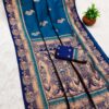 MB 1013 Blue Color Paithani silk Saree with Zari Work & Lace Work. Festive Deal ₹2399. Delivery 4-6 Working Days. Shop now. | Sarees, Bollywood Sarees, Creative Sarees, Designer Sarees, Embroidered Sarees, Ethnic Saree, Modern Digital sarees, Party Wear Sarees