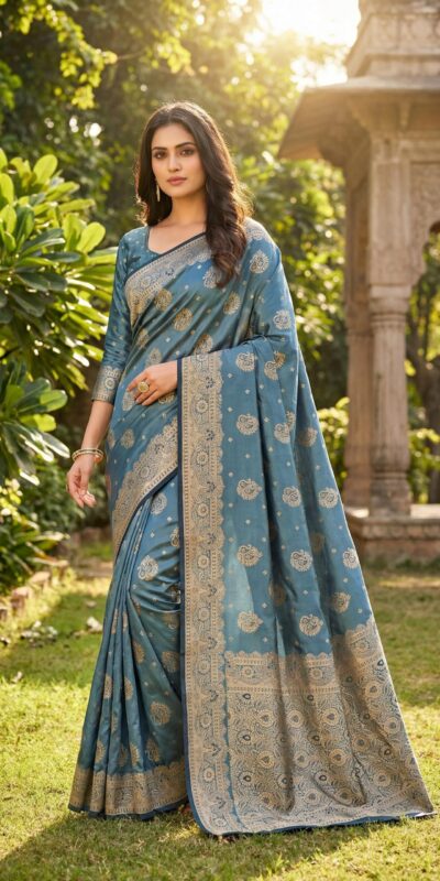 MB 9 Blue Color Satin Silk Saree with Lace Work & Zari Work. Wedding, Party, Festive, Events Exclusive Offer ₹2149. Delivery 4-6 Working Days. Shop now. | Sarees, Bollywood Sarees, Creative Sarees, Designer Sarees, Embroidered Sarees, Ethnic Saree, Modern Digital sarees, Party Wear Sarees