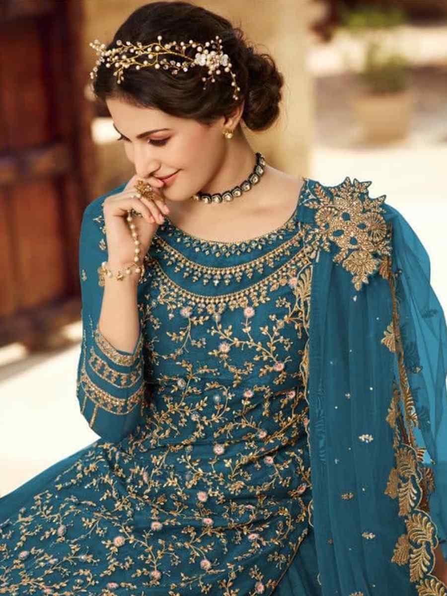 DS 15030 Blue Soft Net Salwar Suit Perfect for Wedding, Party, Baisakhi, Makar Sankranti, Pongal – . Special Price ₹2649. Delivery 4-6 Working | Jump Suits, Tops & Bottoms, Track Suits, Salwar suit, Casual Suits, Creative suits, Designer Suits, Palazzo Suits, Party Wear Suits, Patiala Suits, Straight Suits, Trendy Wear