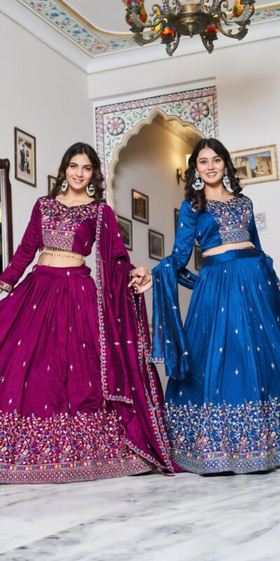 Ram 147 Blue Vichitra Silk Lehenga Choli Perfect for Wedding, Party, Ganesh Chaturthi, Housewarming, Engagement – . Introductory Price ₹3349. Delivery | Lehenga, Bollywood Lehenga, Creative Lehenga, Designer Lehenga, Embroidered Lehenga, Party Wear Lehenga