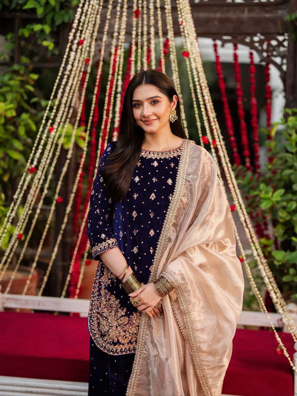 KD 1536 Blue Viscose Velvet Thread Sequence Work Salwar Suit Wedding, Party, Festive, Events, Special Price ₹2399. Delivery 4-6 Working Days. Shop now. | Jump Suits, Tops & Bottoms, Track Suits, Salwar suit, Casual Suits, Creative suits, Designer Suits, Palazzo Suits, Party Wear Suits, Patiala Suits, Straight Suits, Trendy Wear