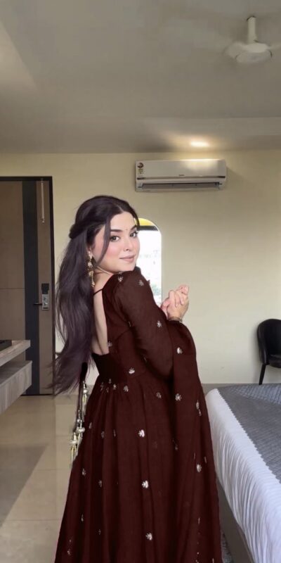 RTC 5924 Brown Georgette Thread With Sequence Gown Perfect for Wedding, Party, Reception, Holi, Eid . Available at ₹1999 only. Delivery 4-6 Working Days. | Gowns, Bollywood Gowns, Creative Gowns, Designer Gowns, Embroidered Gowns, Party Wear Gowns