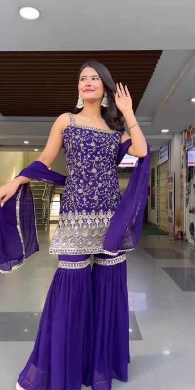 RTC 5855 Dark Purple in Color Faux Georgette Lace Work Salwar Suit . Wedding, Party, Festive Grab it for ₹1799. Delivery 4-6 Working Days. Shop now. | Jump Suits, Tops & Bottoms, Track Suits, Salwar suit, Casual Suits, Creative suits, Designer Suits, Palazzo Suits, Party Wear Suits, Patiala Suits, Straight Suits, Trendy Wear