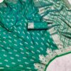 MB 41 Firozi Color Green Banarasi Silk Zari Weaving Saree . Wedding, Party, Festive, Available at ₹1849 only. Delivery 4-6 Working Days. Shop now. | Sarees, Bollywood Sarees, Creative Sarees, Designer Sarees, Embroidered Sarees, Ethnic Saree, Modern Digital sarees, Party Wear Sarees