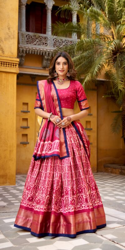 LNB 1252 Gajari Dola Silk Lehenga Choli Perfect for Wedding, Party, Raksha Bandhan, Engagement, Onam – . Now at just ₹2449. Delivery 4-6 Working Days. | Lehenga, Bollywood Lehenga, Creative Lehenga, Designer Lehenga, Embroidered Lehenga, Party Wear Lehenga