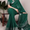 YNF 7916 Green Chinon Saree with Zari Work. Wedding, Party, Festive, Events Festive Deal ₹1699. Delivery 4-6 Working Days. Shop now. | Sarees, Bollywood Sarees, Creative Sarees, Designer Sarees, Embroidered Sarees, Ethnic Saree, Modern Digital sarees, Party Wear Sarees